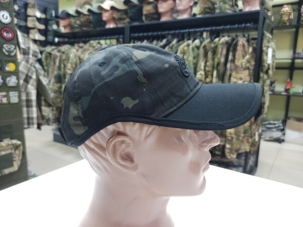 Превью товара Кепка бейсболка NNM Helikon Logo Cap черный мультикам