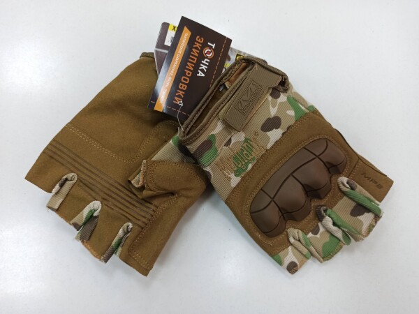 Превью товара Перчатки NNM Mechanix M-Pact с защитой костяшек беспалые мультикам