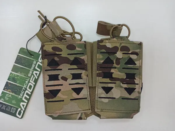 Превью товара Подсумок Camofans для маг.АК двойной под 2 маг. открытый мультикам