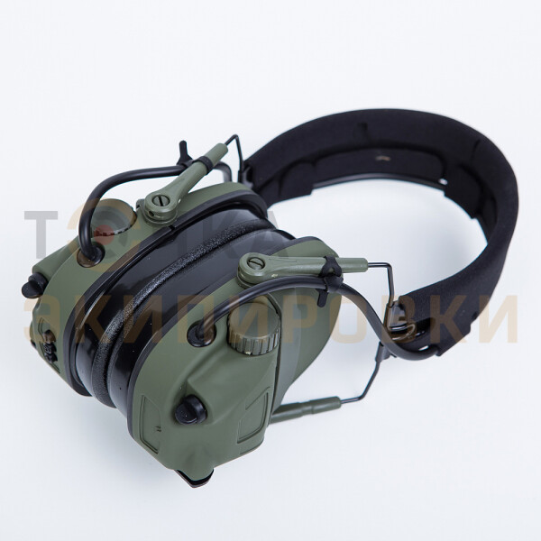Превью товара Наушники WST HD-17-A-OD с гарнитурой и креплением на шлем не активные олива,койот
