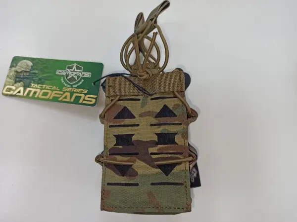 Превью товара Подсумок Camofans для маг.АК одинарный под 2 маг. открытый мультикам