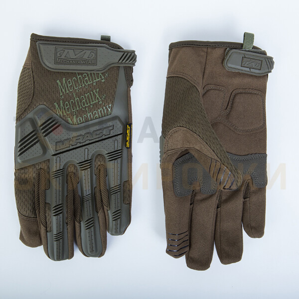 Превью товара Перчатки NNM Mechanix M-Pact с защитой костяшек и пальцев олива